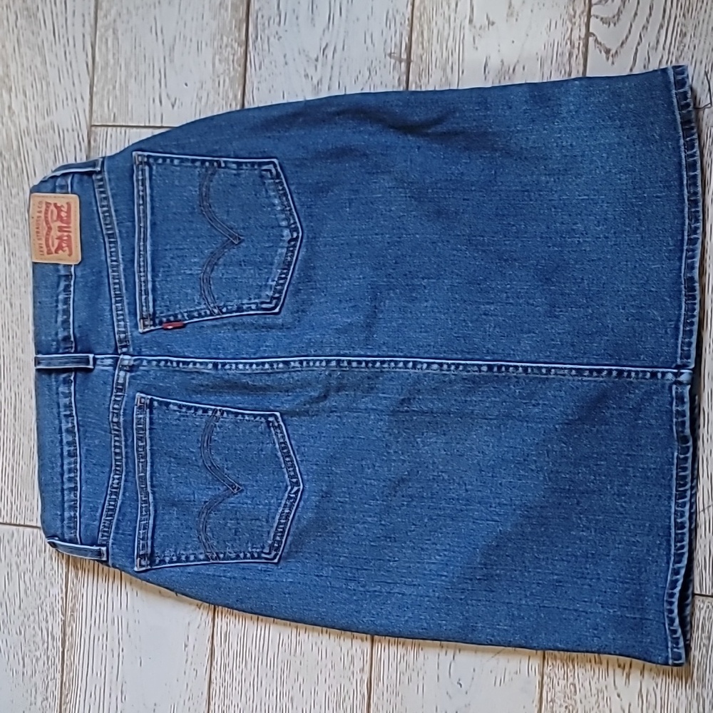 Levi's • Snap front patch pocket pencil skirt size 26 / 4 - Picture 4 of 7